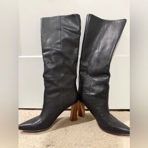 Chinese Laundry Black Heeled Boots